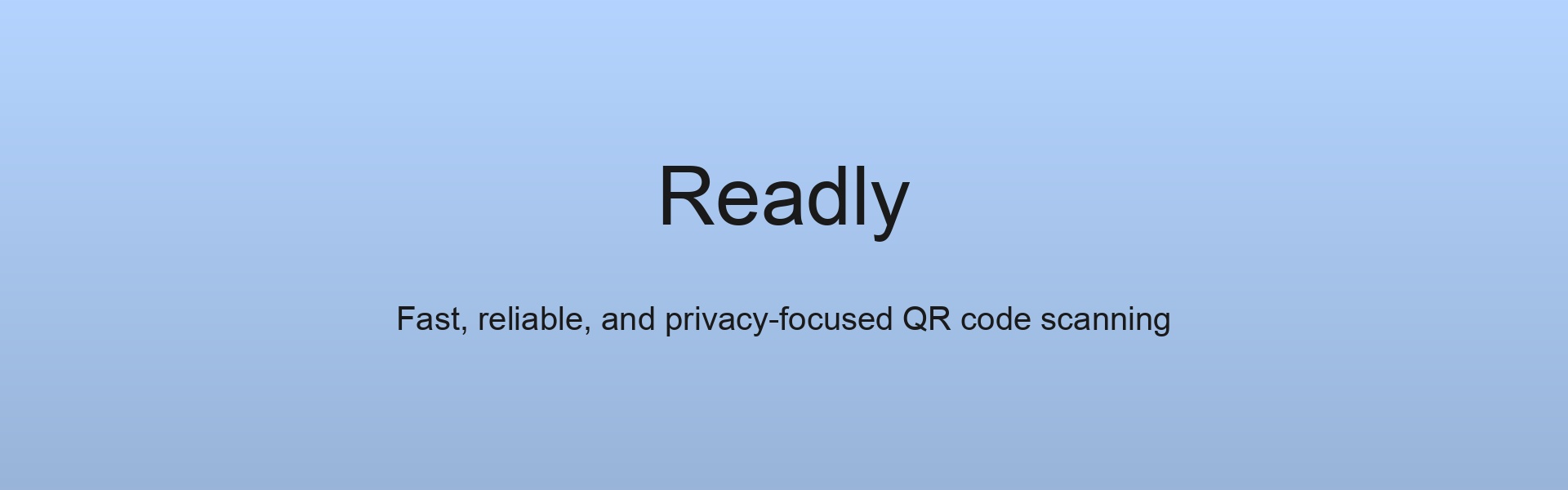 Readly - Fast QR Code Scanning